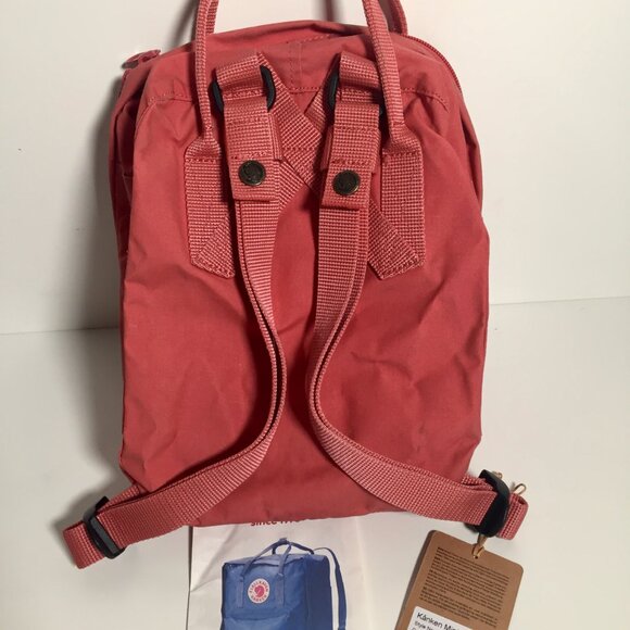 Fjallraven Kanken mini backpack In Dahlia with Poison Apple Patch - Picture 5 of 9